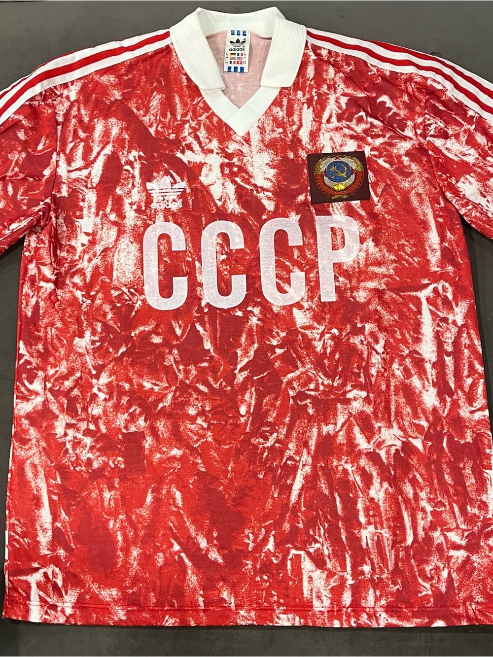 Adidas USSR CCCP Soviet Union 1989–1991 Vintage Home Football Kit L sz